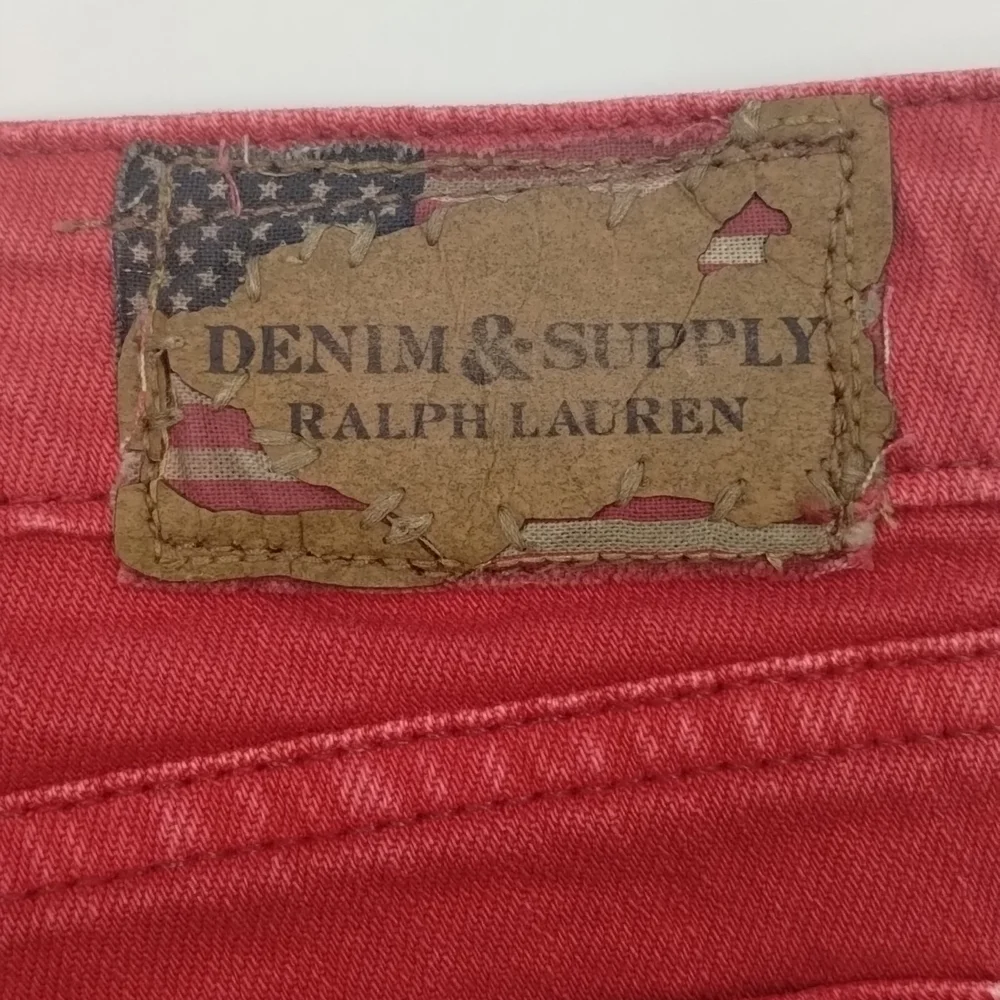 Ralph Lauren Denim & Supply jeans Red Skinny Size 30 32 Low to Mid Rise